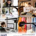 Neatfi 3,000 Lumens LED Desk Lamp with Clamp | Dimmable | 5 Brightness Levels & 5 Light Modes | Memory Function | Eye-Caring Flexible Lamp for Home & Office (28 Inches, Black)