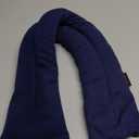 SunnyBay Microwave Heating Pad, Microwavable Heated Neck and Shoulder Wrap, Soothing Weighted Moist Heat or Ice Pack with Flaxseed and Lavender, 26x5 Inches, 2.5 lbs, Navy Blue