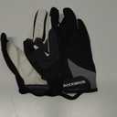 ROCKBROS Cycling Gloves for Men Women - Breathable Gel Pad Road Mountain Bike Gloves - Touch Screen Anti-Slip MTB Gloves for Cycling Workout Outdoor Sports (Medium, Full Black)