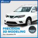 Halogen Headlights Assembly with LED DRL Strip for 2014 2015 2016 Rogue Headlamp Replacement Driver & Passenger Side (NO PROJECTOR)