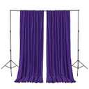 Hiasan Purple Backdrop Curtains for Parties, Polyester Photography Backdrop Drapes for Family Gatherings, Wedding Decorations, 5ftx10ft, Set of 2 Panels