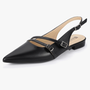 IDIFU Women's Flat Shoes Pointed Toe Strappy Slingback Ballet Flats Wedding Office Work Bridal Formal Dress Shoes for Women Dressy Comfortable Cute Trendy Ladies Flats 10