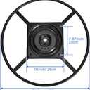 25.5" Recliner Ring Swivel Base Heavy Duty Metal Chair Sofa Furniture Swiveling Bottom Replacement Part with 10 inch Plate