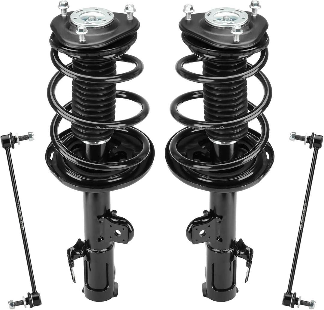 Front Strut Assembly & Sway Bar Links for 2006-2012 Toyota Rav4 3.5L, Shock Absorbers Replace 272276 272275 4PCS