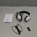 Wireless Headset with Mic for Work with AI Noise Cancelling Mic for Clear Calls, Bluetooth V5.3 Headphones with Microphone to USB A/C Dongle & Mic Mute for Computer Laptop PC iPhone (Black White)