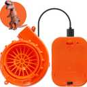 Mini Blower Fan for Dinosaur Costume Inflatable Game Clothing Suits Halloween Cosplay Party Supplies, Orange