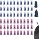2 x 60PCS Tire Repair Rubber Nail, Vacuum Tire Repair Spiral Rubber Screws Kit, Self-Service Tire Screw Plugs Quick Repairs Tool for Car, Motorcycle, Truck, Tractor Tires Puncture Repair