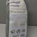 C CUSHION LAB Extra Dense Lumbar Pillow - Patented Ergonomic Multi-Region Firm Back Support for Lower Back Pain Relief - Lumbar Support Cushion with Strap for Office Chair, Car, Sofa, Plane - Black