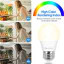 LED Refrigerator Light Bulb 10 Pack, Warmwhite 3000K 120V 40W Equivalent Appliance Bulb, A15 5.5W E26 Base Waterproof Dimmable Fridge Light Bulbs for Freezer Home Lighting, Small Light Bulb, UL Listed