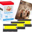 KP-108IN Color Ink and Paper Set Compatible for SELPHY CP1300 CP1500 CP1200 Wireless Compact Photo Printer (4 x 6 inch 108 Ink Paper Sheets + 3 Color Ink Cartridges)