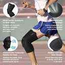 NEENCA Knee Brace for Knee Pain, Compression Knee Support with Patella Tendon Strap & Gel Pads, Side Stabilizers. Knee Sleeve for Meniscus Tear, ACL, PCL, Arthritis, Joint Pain Relief, Runner, Workout (X-Large, Upgraded Version - Carbon Black)