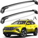 Tuyoung 300lbs Roof Rack Cross Bars Compatible with Hyundai Tucson 2016-2026 SEL/N Line/Limited, Lockable Heavy Duty Anti-Theft Aluminum Roof Rails Crossbars Cargo Carrier Bag Black Bike