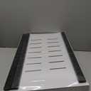 2 Pack Pull Out Cabinet Organizers 21"Deep with Raising Pad for Framed Cabinets,Expandable Slide Out Drawers Upgrade 3 Slide Rails,Roll Out Shelves Adhesive,Adjustable Width 12"-20.45" White