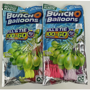 Zuru Bunch O Balloons 100 Rapid-Filling Self-Sealing Water Balloons 2 Pack Zuru Bunch O Balloons 100 Rapid-Filling Self-Sealing Water Balloons 2 Pack