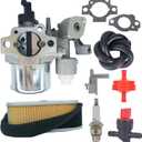 EX13 EX17 Carburetor with Air Filter Spark Plug Kit for Subaru Robin 6.0HP SP17 SP170 EX17D EX170 EX170D Engine for Some ex210d5xxxx Machine Replace 277-62301-30 277-62302-50 277-62301-60