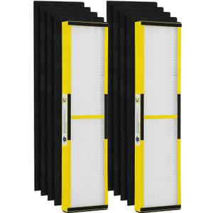 isinlive 2 Pack FLT5000 True HEPA Filter C Replacement with 8 Pack Activated Carbon Pre-Filters Compatible with G-guardian Air Purifier AC5000 AC5000E AC5250PT AC5350B AC5350BCA AC5350W AC5300B