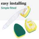 3 in 1 Multipurpose Bottle Cleaner Brush,3 Pcs Replacement Heads & 1 Pcs Multipurpose Brushes,Cup Crevice Cleaning Tools,Water Bottle Cleaner Brush,Home Kitchen Cleaning Tools