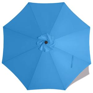 MASTERCANOPY Patio Umbrella 9 ft Replacement Canopy for 8 Ribs-Sky Blue Canopy Only