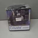 Criusia Storage Cubes, 11 Inch Clothes Storage Bins for Shelves Closet (10 Pack), Fabric Collapsible Storage Bins with Dual Handles, Cubby Storage Baskets Boxes, College Dorm Room Essentials (Black)