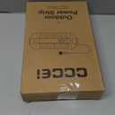 CCCEI Outdoor Power Strip Weatherproof with 8 Plug, Waterproof Extension Cord with Multiple Outlets, Christmas Exterior Garden Yard Surge Protector 15FT.