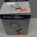 33 Feet Drain Snake Auger, Plumbing Snake Drain Hair Clog Removal Tool, Sink Unclogger Drain, Heavy Duty Toilet Snake Auger, Cleaner Tool for Bathroom Kitchen Tub Shower Drain Clog Remover with Gloves