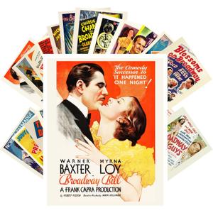 PIXILUV Vintage PostCards 24 pcs VINTAGE MUSICAL MOVIES BROADWAY Vintage Movie Posters REPRINT (Twentysix)