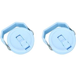 2 pack Tumbler Lid for Stanley IceFlow 20 oz 30 oz Spill Proof Tumbler Cover with Handle and Straw (Light blue, 30oz)