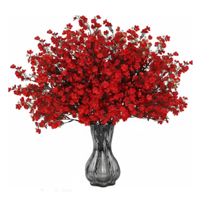 Waipfaru 6Pcs Fake Flowers Baby's Breath Silk Artificial Beige Flowers Gypsophila Bouquets Bulk Real Touch Stems for Boho Home Living Room Decor DIY Floral Arrangement Table Centerpieces