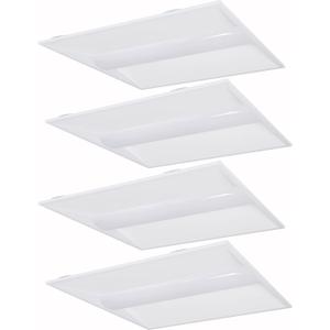 hykolity 2x2 LED Troffer Panel Light, 24W/30W/36W,3500K/4000K/5000K Tunable, 0-10V Dim for LED Drop Ceiling Light Fixture LED Troffer Fixture for Office,100-277V ETL&DLC Qualified, 4 Pack