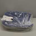 Amazon Basics Sturdy Portable 2-Door Top-Load Hard-Sided Pet Travel Carrier with Secure Ventilation, Handle, Front & Top Entry for Dogs, Cats, 22.8"L x 15"W x 13"H, Gray & Blue