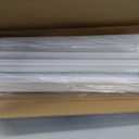 Cordless Faux Wood Blinds 28" W x 72" H, 2 Inch Slat Horizontal Windows Blinds with Crown Valance, Room Darkening Blinds, White Blinds for Home Interiors.