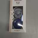 BIBS De Lux Baby Pacifier 2-Pack | Made in Denmark | BPA Free Dummy Soother, Round Nipple. Silicone, OneSize (0-36 Months), Cloud/Steel Blue