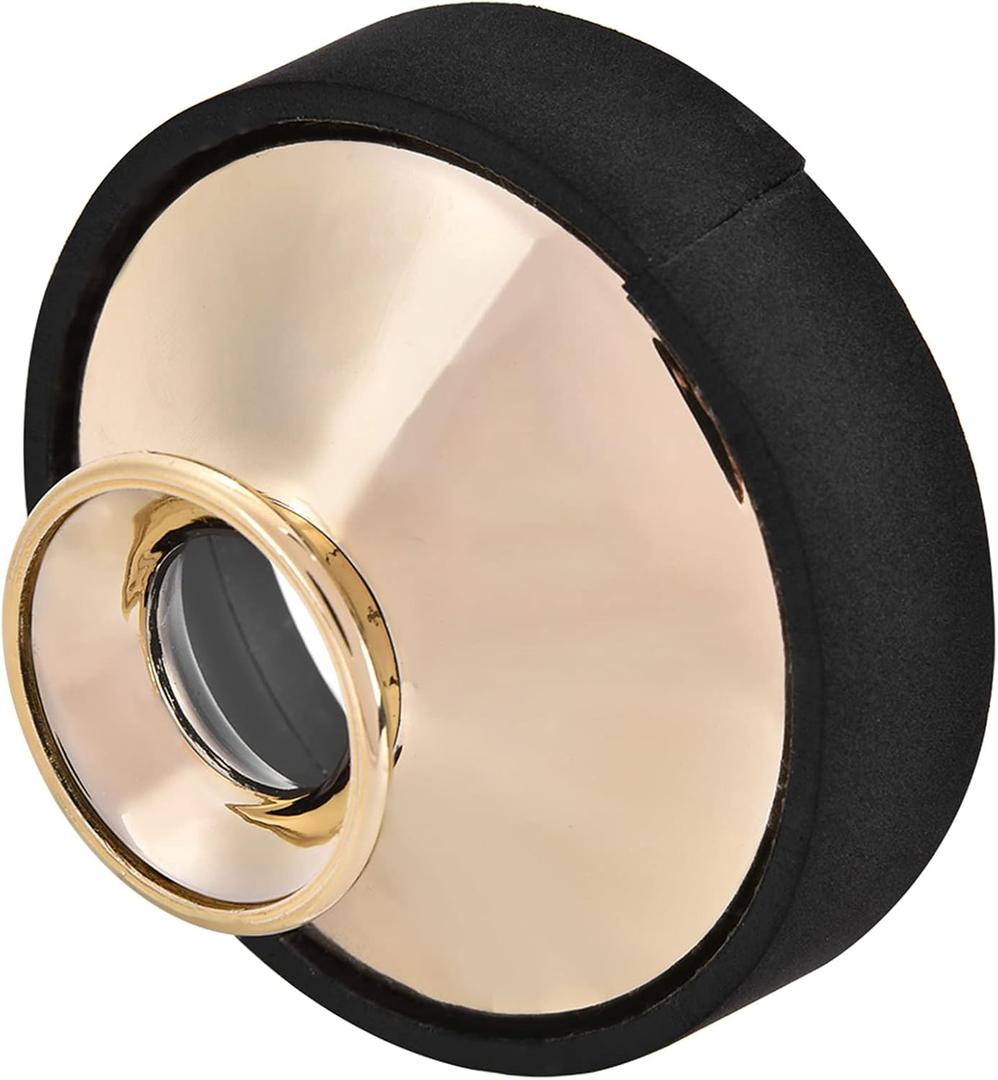 Tbest Alto Saxophone Mute Silencer Lade Lightweight Plastic Sax Mute Saxophone Silencer Alto Saxophone Mute Sax Dampener Silencer Accessory (Gold)