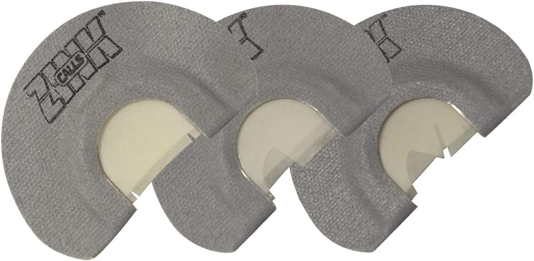 Zink Calls Z-Pak Hand-Built Easy-to-Use Turkey Hunting Diaphragm Game Calls - Z-Yelper Double Reed, Z-Cutter Triple Reed, Z-Combo V-Notch Double Reed