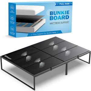 Bunkie Board Full Size (54x75''), Heavy Duty Bed Boards for Frame, Sleeper Sofa Support Board to Stop Sagging Mattress, Breathable, Noise Minimizing, Moisture Resistant, Black