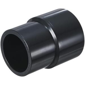 M METERXITY 1-Pack UPVC Reducer Pipe Fitting, 1-1/2"x1-1/4" Reducing Coupling Connector Schedule 80 PVC Straight Pipe Coupling Connector for Water Line [Grey]