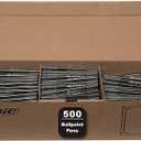 BIC Round Stic Xtra Life Black Ballpoint Pens, Medium Point (1.0mm), 500-Count Pack of Bulk Pens, Flexible Round Barrel for Comfortable Writing, No. 1 Selling Ballpoint Pens