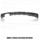 Rear Diffuser Compatible with 2012-2018 BMW 3 Series F30 F35 328i M-Performance Style Rear Bumper Lower Lip Diffuser Single Exhaust Two Outlet (Carbon Look)
