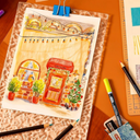 PRINA Art Supplies 80 Colors Colored Pencils Set for Adults Coloring Books with Sketchbook, Professional Vibrant Artists Coloring Pencils for Drawing Sketching Blending Shading, Soft Core Oil Based