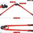 MAXPOWER 24" Wire Rope Cutter, Heavy Duty Steel Cable Cutter for Hard Wire
