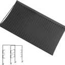 20inch Charcoal Ash Pan Replacement Parts for Char Griller 5050 5072 5650 2123 2223 2823 Grill Tray Chargriller 200157 BBQ Accessories with 2 Fire Grate Hangers