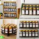 Glass Spice Jars with Label, 24Pcs Spice Jars with Shaker Lids-4 oz Gold Spice Seasoning Jars Bottles Containers Set for Spice Rack (24)