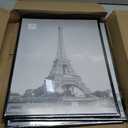 upsimples 16x20 Picture Frame Black 3 Pack, Scratch-Proof Poster Frames 16 x 20 for Photo Gallery - Slide-In Strips, Horizontal or Vertical Wall Mounting
