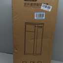 WanWanKa Trash Can with Lid, Large Tall 8 Gallon Commercial Trash Can, Plastic Waste Bin with Press top Lid, White Garbage Can Suitable for Kitchen, Bathroom, Bedroom, Living Room, Office