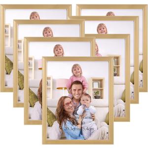 Giftgarden 8x10 Picture Frame Gold Set of 3, Multi Modern 8 x 10 Frames for Wall or Tabletop Display, Golden