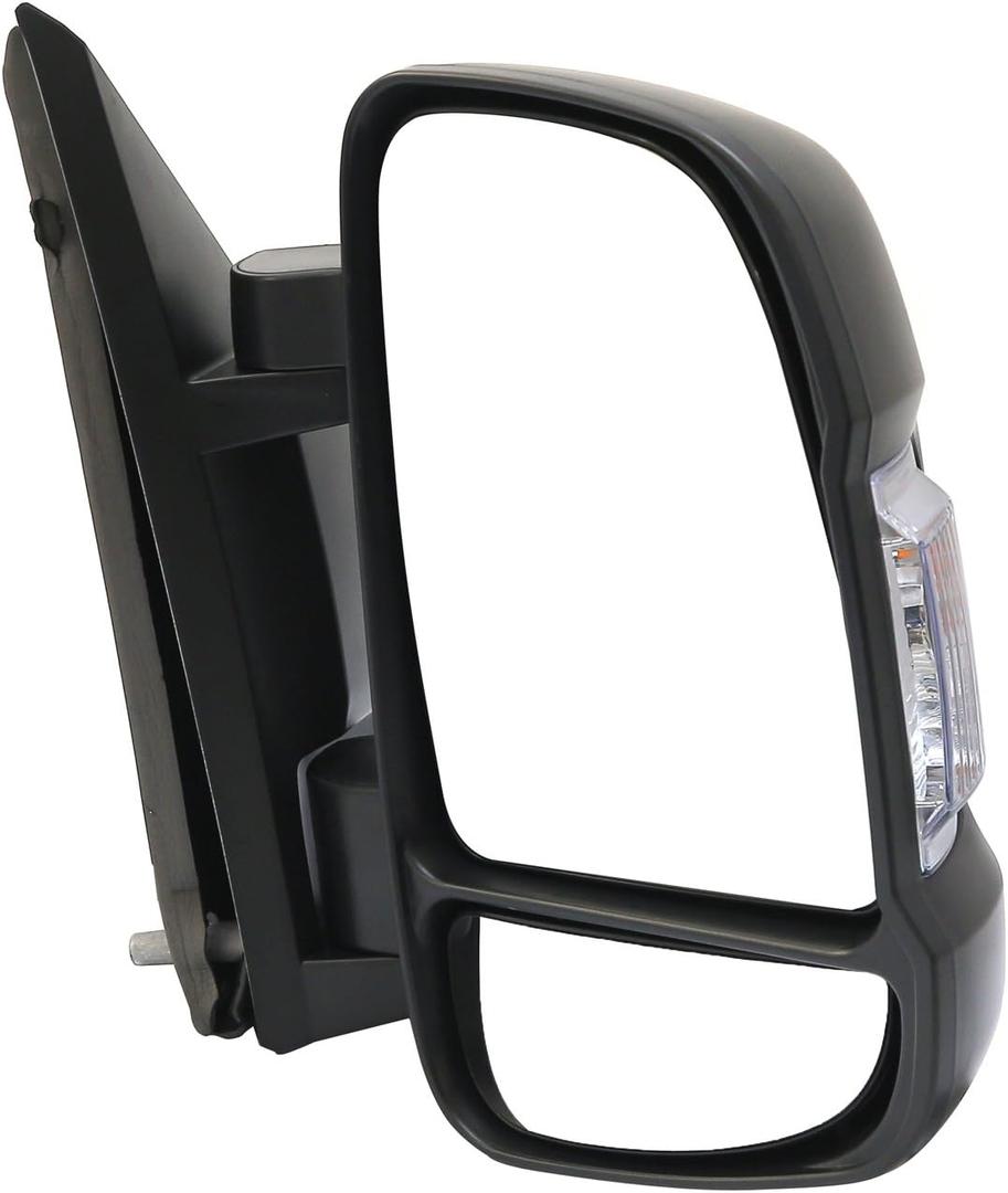 Replacement Passenger Right Side Power Door Mirror with Single Light Fit 2010-2026 Ram Promaster 1500, 2500, 3500, New Six, Work Van