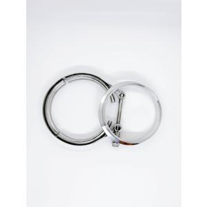 4" stainless steel Exhaust V-band Flange Clamp Kit For T4 flanged Borg Warner Turbo S400 S400SXE S475 S463 with the Flat face