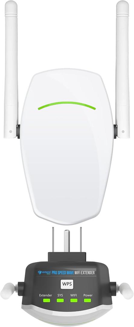 Speed Wave WiFi Extender 2025 ExtendTecc Pro WiFi 6 Range Extender Signal Booster Cyber WiFi Dual-Band 1.8 Gbps Amplifier, Up to 2,100 sq ft & 64 Devices, Plug-in Repeater with Ethernet Port