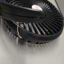 Camping Fan with LED Light, 7 Inches Portable Rechargeable Battery Operated Fan for Camping, Emergency, Office