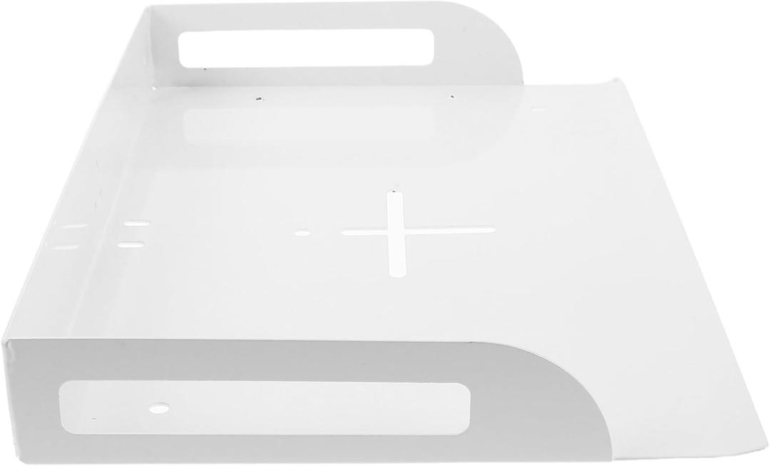 Wall Mount Projector Shelf and Camera Tray White Metal Bracket Universal Router Modem Holder for Home Theater Office Living Room